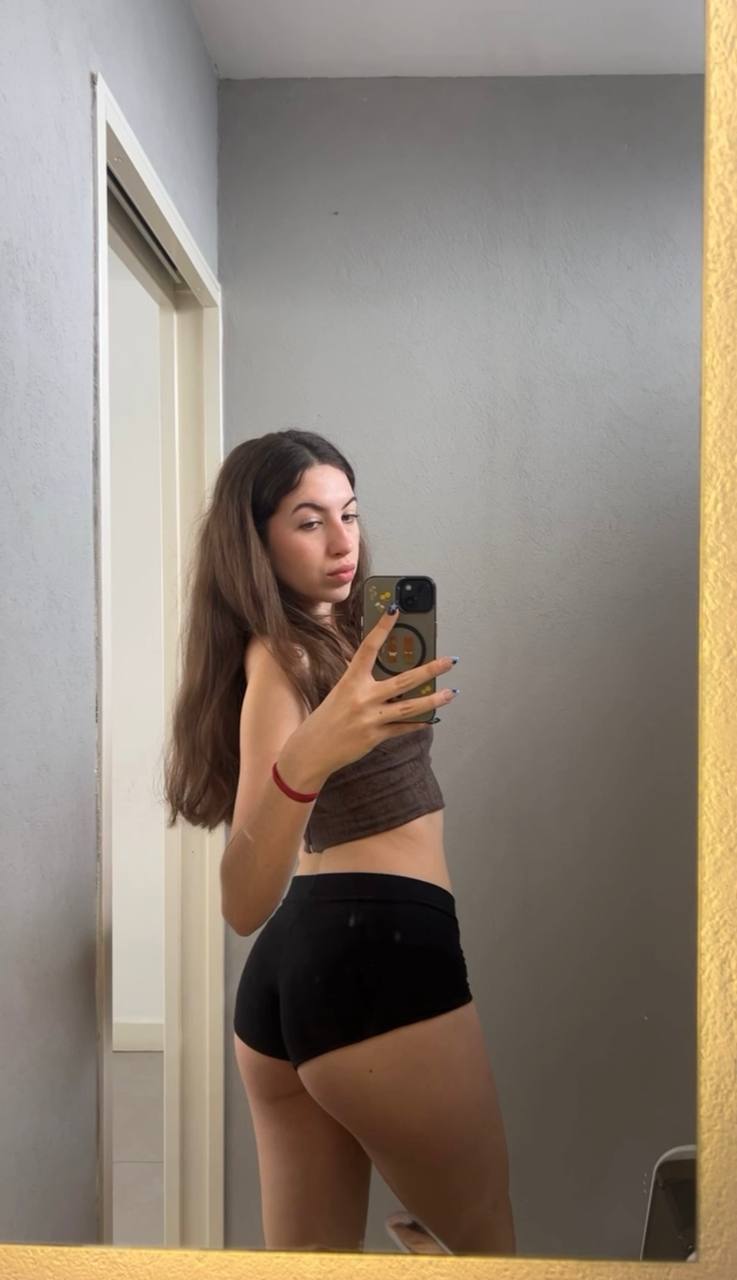 Amber in her underwear in Winnipeg