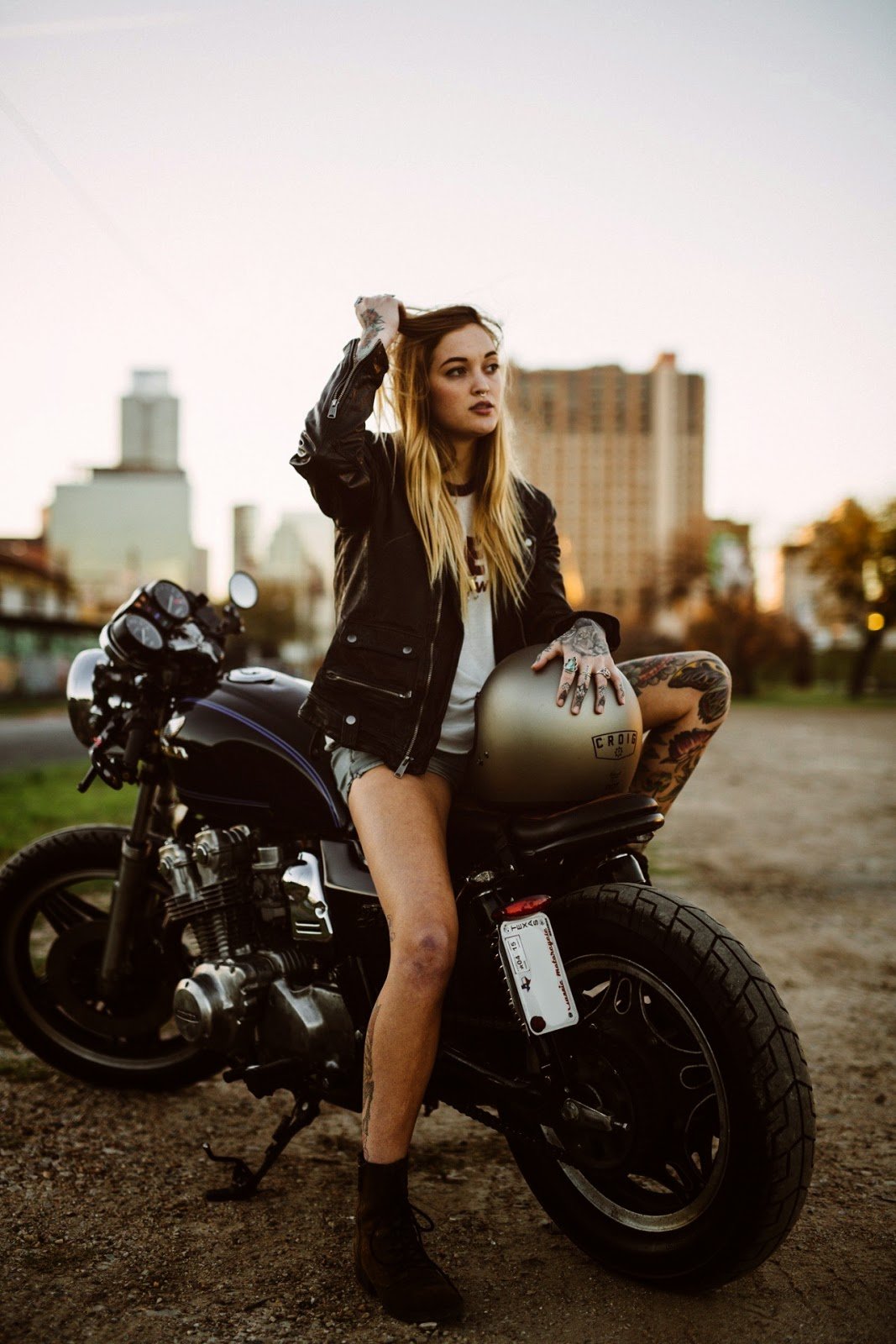 Beautiful girls and bikes in Winnipeg