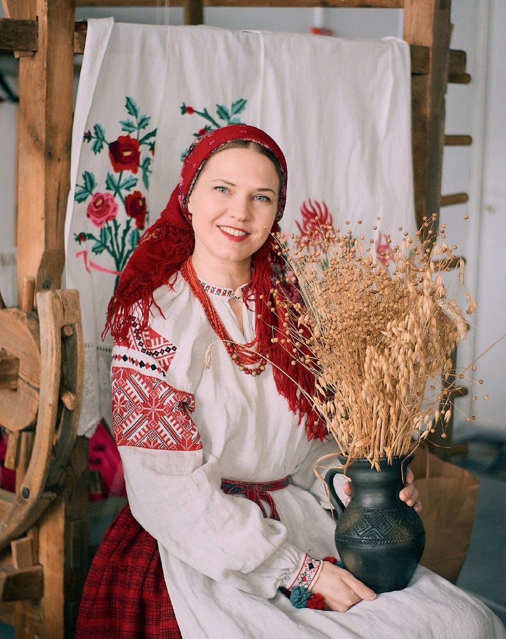 Women in Slavic costumes in Winnipeg
