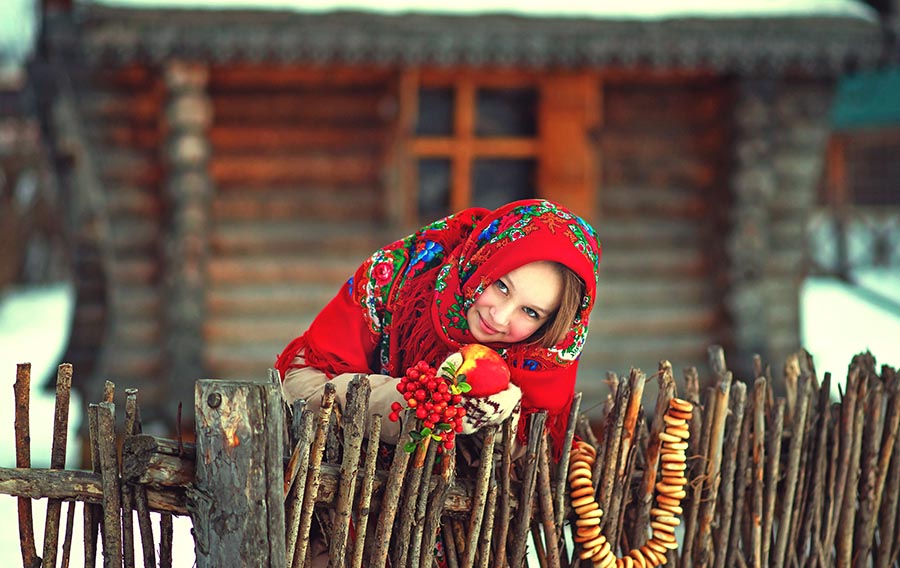 Sexy girl Women in Slavic costumes in Winnipeg
